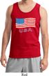 Distressed USA Flag Mens Tank Top