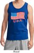 Distressed USA Flag Mens Tank Top
