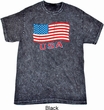 Distressed USA Flag Mineral Tie Dye Shirt