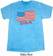 Distressed USA Flag Mineral Tie Dye Shirt
