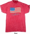Distressed USA Flag Mineral Tie Dye Shirt