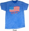 Distressed USA Flag Mineral Tie Dye Shirt