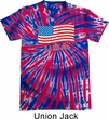 Distressed USA Flag Patriotic Tie Dye Shirt