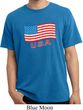 Distressed USA Flag Pigment Dyed Shirt