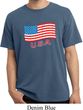 Distressed USA Flag Pigment Dyed Shirt