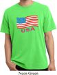 Distressed USA Flag Pigment Dyed Shirt