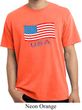 Distressed USA Flag Pigment Dyed Shirt