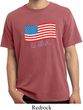Distressed USA Flag Pigment Dyed Shirt