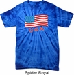Distressed USA Flag Spider Tie Dye Shirt