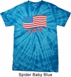 Distressed USA Flag Spider Tie Dye Shirt