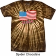 Distressed USA Flag Spider Tie Dye Shirt