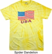 Distressed USA Flag Spider Tie Dye Shirt