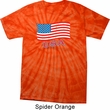 Distressed USA Flag Spider Tie Dye Shirt