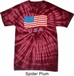 Distressed USA Flag Spider Tie Dye Shirt