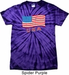 Distressed USA Flag Spider Tie Dye Shirt