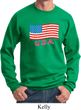 Distressed USA Flag Sweatshirt