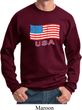 Distressed USA Flag Sweatshirt