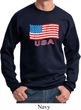 Distressed USA Flag Sweatshirt