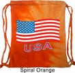 Distressed USA Flag Tie Dye Bag