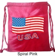 Distressed USA Flag Tie Dye Bag