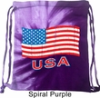 Distressed USA Flag Tie Dye Bag