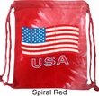 Distressed USA Flag Tie Dye Bag