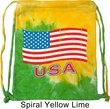 Distressed USA Flag Tie Dye Bag
