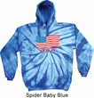 Distressed USA Flag Tie Dye Hoodie