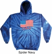 Distressed USA Flag Tie Dye Hoodie