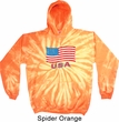 Distressed USA Flag Tie Dye Hoodie