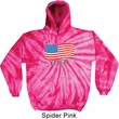 Distressed USA Flag Tie Dye Hoodie