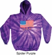 Distressed USA Flag Tie Dye Hoodie
