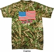 Distressed USA Flag Tie Dye Shirt