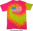 Distressed USA Flag Tie Dye Shirt