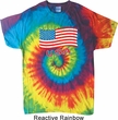 Distressed USA Flag Tie Dye Shirt