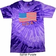Distressed USA Flag Tie Dye Shirt