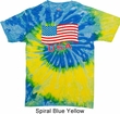 Distressed USA Flag Tie Dye Shirt