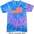 Distressed USA Flag Tie Dye Shirt