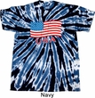 Distressed USA Flag Twist Tie Dye Shirt