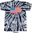 Distressed USA Flag Twist Tie Dye Shirt