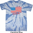 Distressed USA Flag Twist Tie Dye Shirt