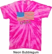 Distressed USA Flag Twist Tie Dye Shirt