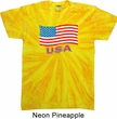 Distressed USA Flag Twist Tie Dye Shirt