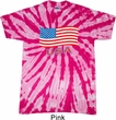 Distressed USA Flag Twist Tie Dye Shirt