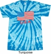 Distressed USA Flag Twist Tie Dye Shirt