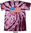 Distressed USA Flag Twist Tie Dye Shirt