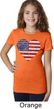 Distressed USA Heart Girls Shirt