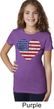 Distressed USA Heart Girls Shirt