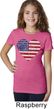 Distressed USA Heart Girls Shirt