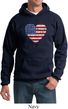 Distressed USA Heart Hoodie